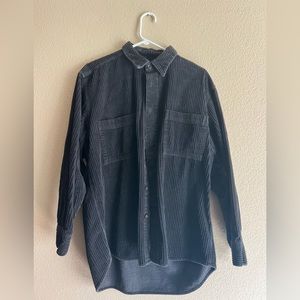 Long sleeve fleece button down